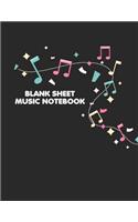 Blank Sheet Music Notebook