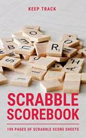 Keep Track Scrabble Scorebook 100 Pages of Scrabble Score Sheets