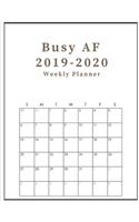 Busy AF 2019-2020 weekly planner