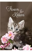 Flowers & Kittens: Password Book With Tabs to Protect Your Usernames, Passwords and Other Internet Login Information - Kitten and Flower Design 6 x 9 inches