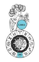 Libra: Notebook Journal Diary Zodiac Horoscope Sign Astrology Blank Lined Wide Rule 130 Pages