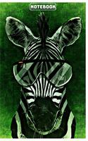 Notebook: Cute Zebra Notebook/Journal for Kids or Animal Lovers to Writing (6x9 Inch.) College Ruled Lined Paper 120 Blank Pages for Children (Glasses Green&B