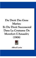 Du Droit Des Gens Maries