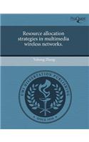 Resource Allocation Strategies in Multimedia Wireless Networks