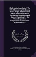Shall Capital own Labor? The Rebel Democracy the Enemy of the People. Seymour and Blair's Nomination Means Revolution, Repudiaton and Slavery! Published by the Union Republican Congressional Committee, Washington, D.C