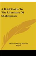 Brief Guide To The Literature Of Shakespeare