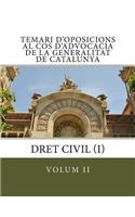 Temari d'oposicions al Cos d'Advocacia de la Generalitat de Catalunya