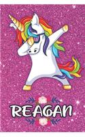 Reagan - Dabbing Unicorn Notebook