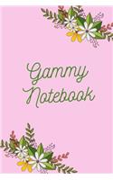 Gammy: Gammy Notebook, Cute Lined Notebook, Gammy Gifts, Pink Flower