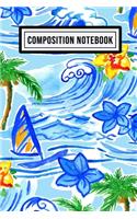 Hawaii Wide Ruled Composition Notebook