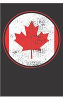Notebook: Canada College Ruled 6x9 120 Pages