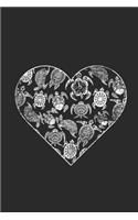 Turtle Heart: Turtles Notebook, Graph Paper (6" x 9" - 120 pages) Animal Themed Notebook for Daily Journal, Diary, and Gift