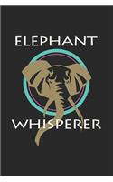 Elephant whisperer: 6x9 Elephants - lined - ruled paper - notebook - notes