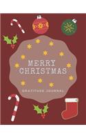 Merry Christmas: Journal For a Daily Gratitude, Mood, Reflection, Mental Health, Perfect Gift For Kids And Adults, Self Help (110 Pages, 8.5 x 11)
