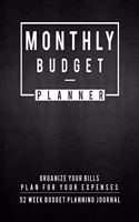 Monthly Budget Planner: Finance Monthly & Weekly Budget Planner Undated Workbook Expense Tracker Bill Organizer Journal Notebook