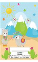 My First Journal A Youth Journal with Prompts 6"x9" 150 Pages: Sweet Alpacas Cover Design