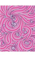 Swirls of Flowers Notebook - Wide Ruled