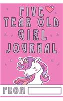 Five Year Old Girl Journal