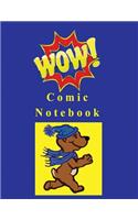 Comic Notebook: Cartoon Bear Blank Comic Book Templates
