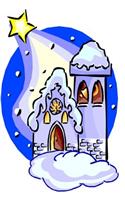 2019 Daily Planner Snow Covered Winter Church 384 Pages: (notebook, Diary, Blank Book)