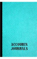 Accounts Journal: The Compact Accounts and Budgeting Journal for All Your Family and Home Budgeting and Saving Plans - Turquoise Leather Effect