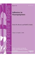 Adhesion to Fluoropolymers