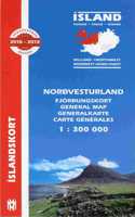 North West Iceland Map 1:300 000
