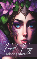 Adult Coloring Book - Forest Fairy