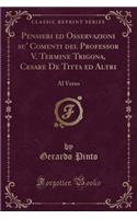 Pensieri Ed Osservazioni Su' Comenti del Professor V. Termine Trigona, Cesare de Titta Ed Altri