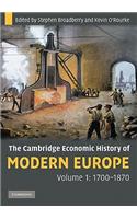 Cambridge Economic History of Modern Europe 2 Volume Paperback Set