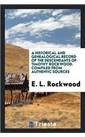 A HISTORICAL AND GENEALOGICAL RECORD OF