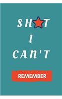 Shit I Can't Remember: Password Logbook