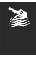 Crocodile Head: Crocodiles Notebook, Dotted Bullet (6 x 9 - 120 pages) Animal Themed Notebook for Daily Journal, Diary, and Gift