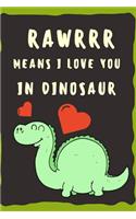 RAWRRR Means I Love You In Dinosaur