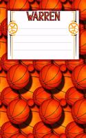 Basketball Life Warren: College Ruled Composition Book