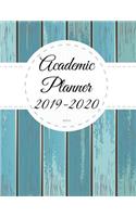 Academic Planner 2019-2020 8.5 x 11: Wooden Theme Monthly Calendars with Holidays, Planner Schedule Organizer July 2019-June 2020 Time Management 52 week for family friends teachers(52 Trendy Academic Planner)