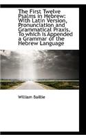 The First Twelve Psalms in Hebrew: With Latin Version, Pronunciation and Grammatical Praxis. to Whic