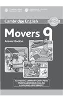 Cambridge English Young Learners 9 Movers Answer Booklet