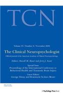 Proceedings of the International Conference on Behavioral Health and Traumatic Brain Injury