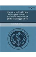 Chemical and Molecular Beam Epitaxy of III-V Nanowires on Silicon for Photovoltaic Application
