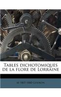 Tables Dichotomiques de La Flore de Lorraine