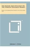 Nature and Efficiency of the Foreign Exchange Market