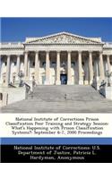 National Institute of Corrections Prison Classification Peer Training and Strategy Session