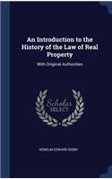 Introduction to the History of the Law of Real Property