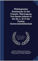 Philologischer Kommentar Zu Der Französ. Übertragung Von Dantes Inferno In Der Hs. L. Iii 17 Der Turiner Universitätsbibliothek