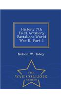 History 7th Field Artillery Battalion