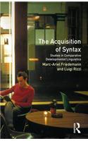 The Acquisition of Syntax