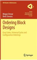 Ordering Block Designs