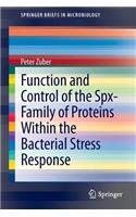 Function and Control of the Spx-Family of Proteins Within the Bacterial Stress Response