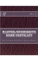 Master/submissive BDSM Contract